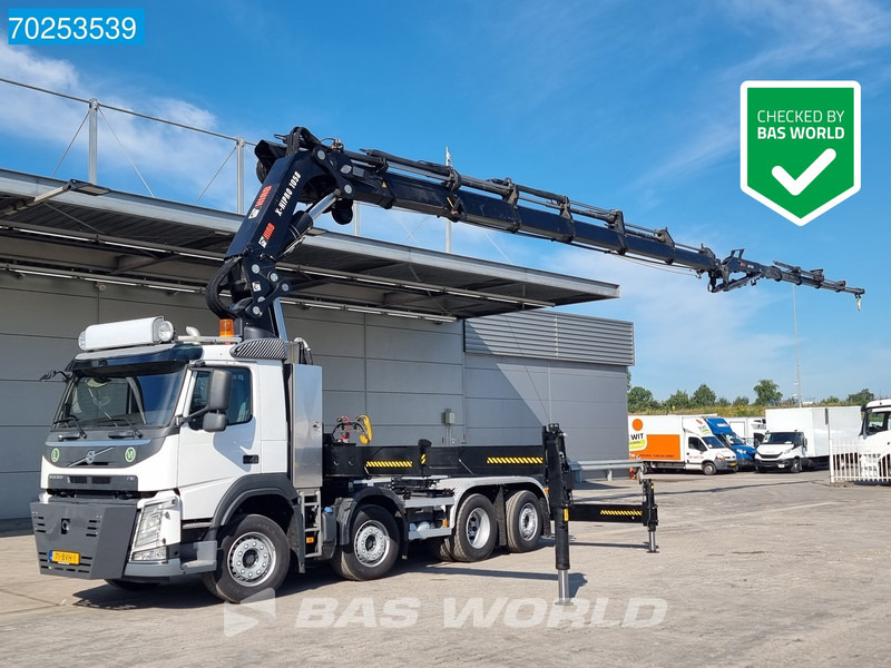 Volvo FM 420 8X2 Repaired Damage Hiab X-Hipro 1058E-6 Kran Crane Lift-Lenkachse - Camion, Camion grue: photos 1 Volvo FM 420 8X2 Repaired Damage Hiab X-Hipro 1058E-6 Kran Crane Lift-Lenkachse - Camion, Camion grue: photos 1