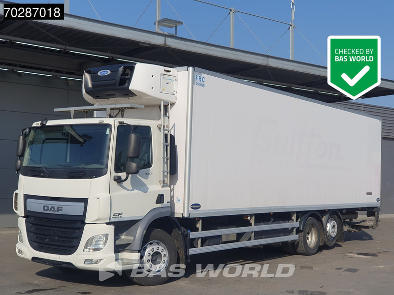 DAF CF 320 6X2 Carrier Supra 1150 2000kg Ladebordwand Lift asche Automatic ACC Euro 6 - Camion frigorifique: photos 1 DAF CF 320 6X2 Carrier Supra 1150 2000kg Ladebordwand Lift asche Automatic ACC Euro 6 - Camion frigorifique: photos 1