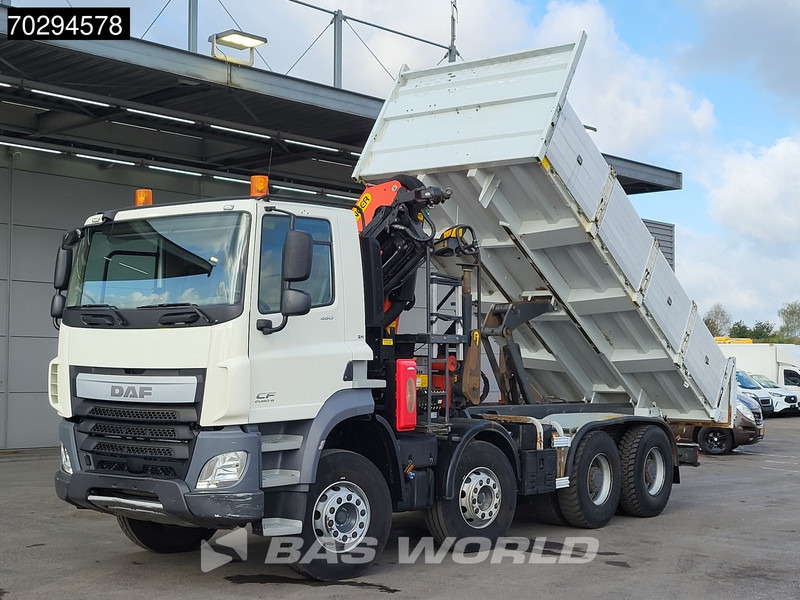 DAF CF 460 8X4 Palfinger PK18002 EH Crane tipper Retarder Big-Axle Steelsuspension Manual - Camion benne, Camion grue: photos 2 DAF CF 460 8X4 Palfinger PK18002 EH Crane tipper Retarder Big-Axle Steelsuspension Manual - Camion benne, Camion grue: photos 2