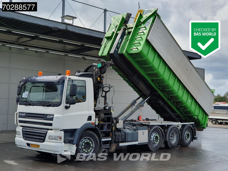DAF CF85.360 8X2 NL-Truck HIAB 211 E-3 Hipro Crane + Hooklift Lift+steering Axle Automatic Euro 5 - Camion ampliroll, Camion grue: photos 1 DAF CF85.360 8X2 NL-Truck HIAB 211 E-3 Hipro Crane + Hooklift Lift+steering Axle Automatic Euro 5 - Camion ampliroll, Camion grue: photos 1