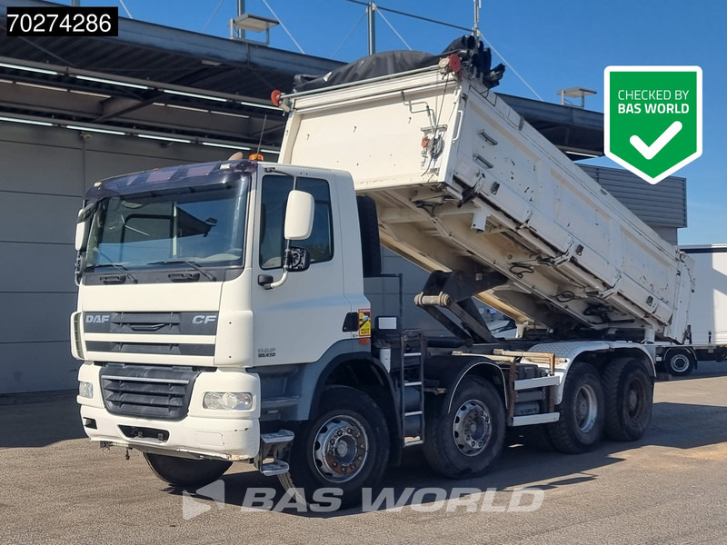 DAF CF85.410 8X4 15m3 2-way tipper Manual Big-Axle Steelsuspension Euro 5 - Camion benne: photos 1 DAF CF85.410 8X4 15m3 2-way tipper Manual Big-Axle Steelsuspension Euro 5 - Camion benne: photos 1