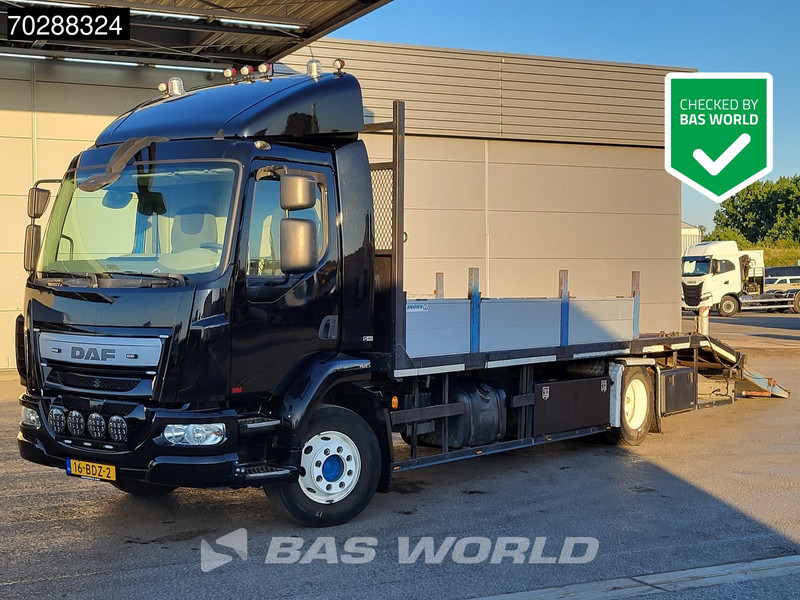 DAF LF 180 4X2 14t NL-Truck Machine transporter Oprijwagen Hydraulic ramps Euro 6 - Camion porte-voitures: photos 1 DAF LF 180 4X2 14t NL-Truck Machine transporter Oprijwagen Hydraulic ramps Euro 6 - Camion porte-voitures: photos 1