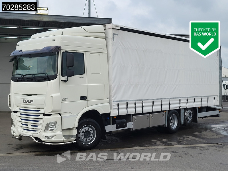 DAF XF 460 6X2 Machine Transporter hydraulic ramp Retarder Lift+Lenkasche Euro 6 - Camion porte-voitures: photos 1 DAF XF 460 6X2 Machine Transporter hydraulic ramp Retarder Lift+Lenkasche Euro 6 - Camion porte-voitures: photos 1