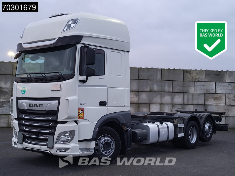 DAF XF 480 6X2 FAN Retarder Lift+Steering Axle Full Air Euro 6 - Camion porte-conteneur/ Caisse mobile: photos 1 DAF XF 480 6X2 FAN Retarder Lift+Steering Axle Full Air Euro 6 - Camion porte-conteneur/ Caisse mobile: photos 1