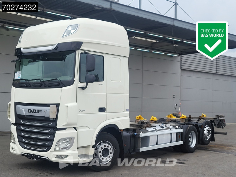 DAF XF 480 6X2 SSC FAN Retarder 2xTanks Lift-Lenkachse ACC LED Euro 6 - Camion porte-conteneur/ Caisse mobile: photos 1 DAF XF 480 6X2 SSC FAN Retarder 2xTanks Lift-Lenkachse ACC LED Euro 6 - Camion porte-conteneur/ Caisse mobile: photos 1