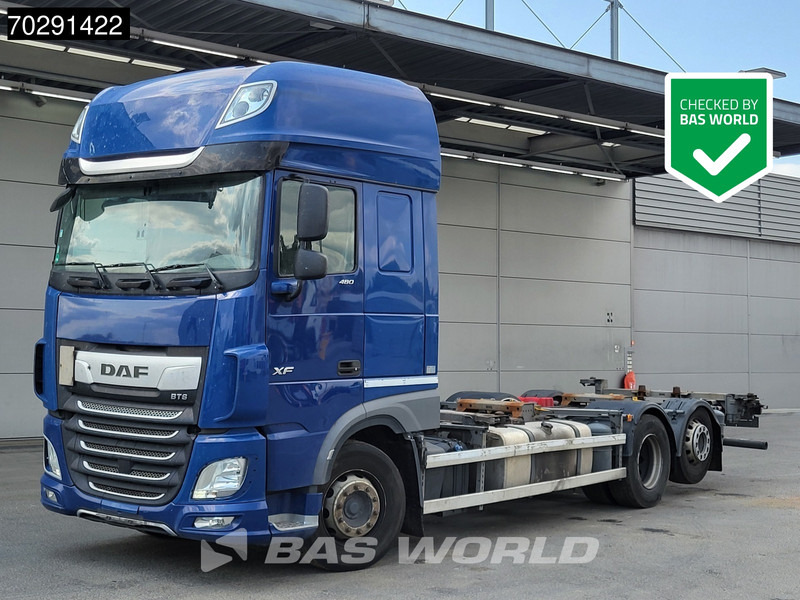 DAF XF 480 XF 6X2 SSC Retarder 2xTanks Liftache ACC Euro 6 - Camion porte-conteneur/ Caisse mobile: photos 1 DAF XF 480 XF 6X2 SSC Retarder 2xTanks Liftache ACC Euro 6 - Camion porte-conteneur/ Caisse mobile: photos 1