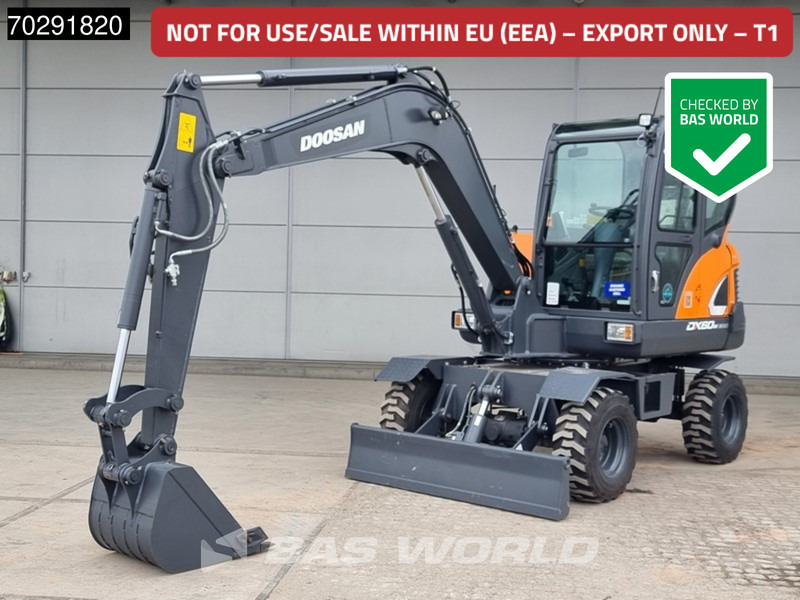 Doosan DX60W A/C - NEW UNUSED - Pelle sur pneus: photos 1 Doosan DX60W A/C - NEW UNUSED - Pelle sur pneus: photos 1