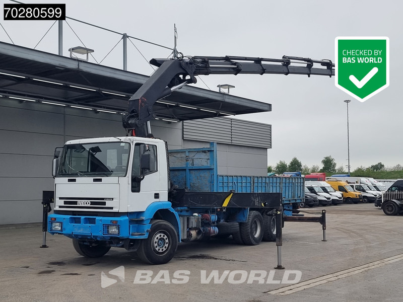 Iveco EuroTrakker 310 6X4 Palfinger PK36002 Kran Crane Manual Big-Axle Euro 3 - Camion plateau, Camion grue: photos 1 Iveco EuroTrakker 310 6X4 Palfinger PK36002 Kran Crane Manual Big-Axle Euro 3 - Camion plateau, Camion grue: photos 1