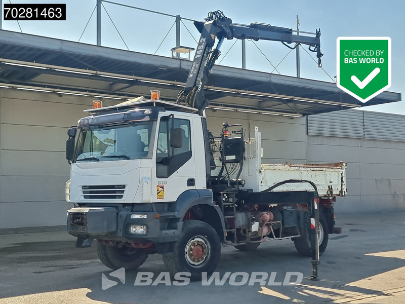 Iveco Trakker 310 4X4 Atlas 145.2-A2 Kran Crane 4x4 Big axle 6m3 3 sided tipper Euro 4 - Camion benne, Camion grue: photos 1 Iveco Trakker 310 4X4 Atlas 145.2-A2 Kran Crane 4x4 Big axle 6m3 3 sided tipper Euro 4 - Camion benne, Camion grue: photos 1