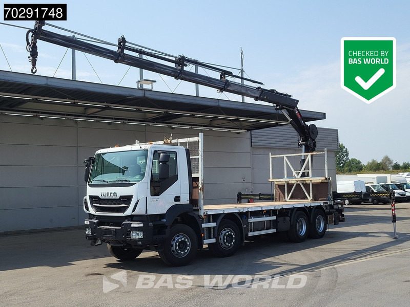 Iveco Trakker 410 8X4 HIAB 211 EP-4 HIDUO Crane Steelsuspension Euro 6 - Camion plateau, Camion grue: photos 1 Iveco Trakker 410 8X4 HIAB 211 EP-4 HIDUO Crane Steelsuspension Euro 6 - Camion plateau, Camion grue: photos 1