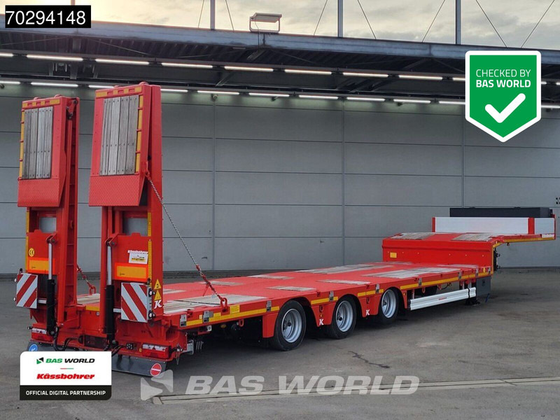 Kässbohrer LB3E 3 axles Steering+Lift Axle Extendable Ramps - Semi-remorque surbaissé: photos 1 Kässbohrer LB3E 3 axles Steering+Lift Axle Extendable Ramps - Semi-remorque surbaissé: photos 1