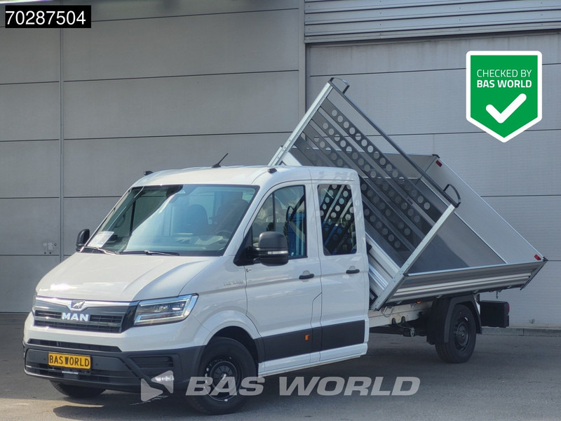 MAN TGE 3.180 Drie-Zijdige Automaat Kipper 2025-Facelift 180PK Trekhaak LED Airco Cruise Navi Euro6 Kipper Tipper Benne Kieper 3m3 A/C Towbar - Véhicule utilitaire benne: photos 1 MAN TGE 3.180 Drie-Zijdige Automaat Kipper 2025-Facelift 180PK Trekhaak LED Airco Cruise Navi Euro6 Kipper Tipper Benne Kieper 3m3 A/C Towbar - Véhicule utilitaire benne: photos 1