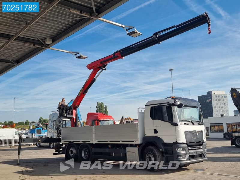 MAN TGS 26.440 6X2 NEW NL-Truck Palfinger PK 20.501 L TEC3 Kran Crane Baustoff Euro 6 - Camion plateau, Camion grue: photos 3 MAN TGS 26.440 6X2 NEW NL-Truck Palfinger PK 20.501 L TEC3 Kran Crane Baustoff Euro 6 - Camion plateau, Camion grue: photos 3