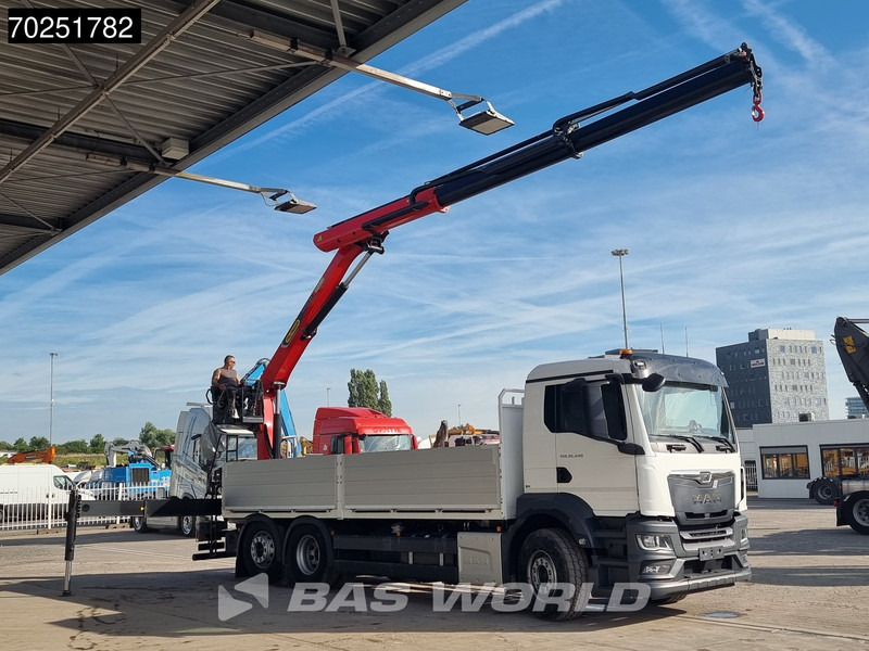 MAN TGS 26.440 6X2 NEW NL-Truck Palfinger PK20.501 L TEC3 Kran Baustoff Lift-Lenk Asche - Camion plateau, Camion grue: photos 3 MAN TGS 26.440 6X2 NEW NL-Truck Palfinger PK20.501 L TEC3 Kran Baustoff Lift-Lenk Asche - Camion plateau, Camion grue: photos 3