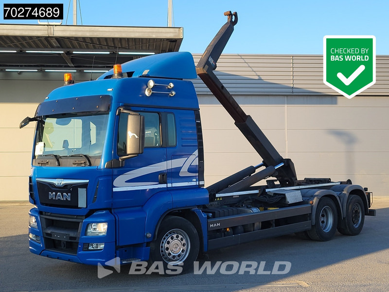 MAN TGS 26.440 6X2 VDL S-21-6200 hooklift Retarder Navi Automatic Euro 6 - Camion ampliroll: photos 1 MAN TGS 26.440 6X2 VDL S-21-6200 hooklift Retarder Navi Automatic Euro 6 - Camion ampliroll: photos 1