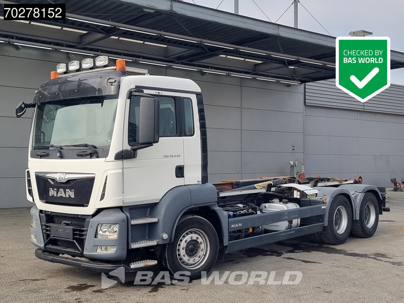 MAN TGS 33.440 6X4 20tons Palfinger T20-31 MPA hooklift Big-Axle Euro 6 - Camion ampliroll: photos 3 MAN TGS 33.440 6X4 20tons Palfinger T20-31 MPA hooklift Big-Axle Euro 6 - Camion ampliroll: photos 3