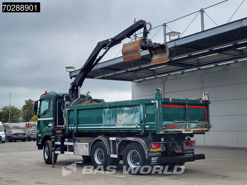 MAN TGS 33.440 TGS 6X6 NL-Truck 12m3 Jansen Tipper HMF 1643 Crane Steering-Axle Big-Axle Automatic Euro 6 - Camion benne, Camion grue: photos 2 MAN TGS 33.440 TGS 6X6 NL-Truck 12m3 Jansen Tipper HMF 1643 Crane Steering-Axle Big-Axle Automatic Euro 6 - Camion benne, Camion grue: photos 2
