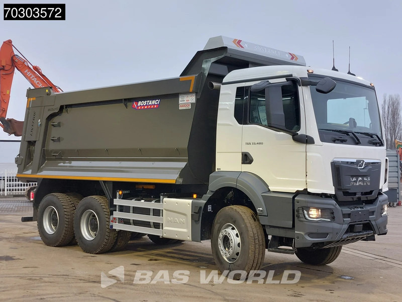 Camion benne neuf MAN TGS 33.480 6X4 NEW! 20m3 Tipper Steelsuspension Big-Axle Automatic Euro 6: photos 10