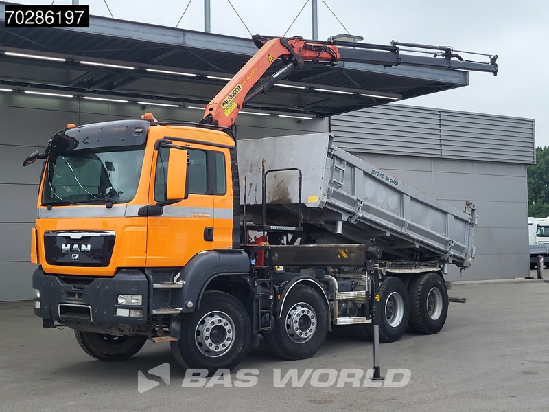 MAN TGS 35.400 8X4 Palfinger PK16001 K Kran Crane Retarder Big-Axle 2-Way tipper Euro 6 - Camion benne, Camion grue: photos 3 MAN TGS 35.400 8X4 Palfinger PK16001 K Kran Crane Retarder Big-Axle 2-Way tipper Euro 6 - Camion benne, Camion grue: photos 3