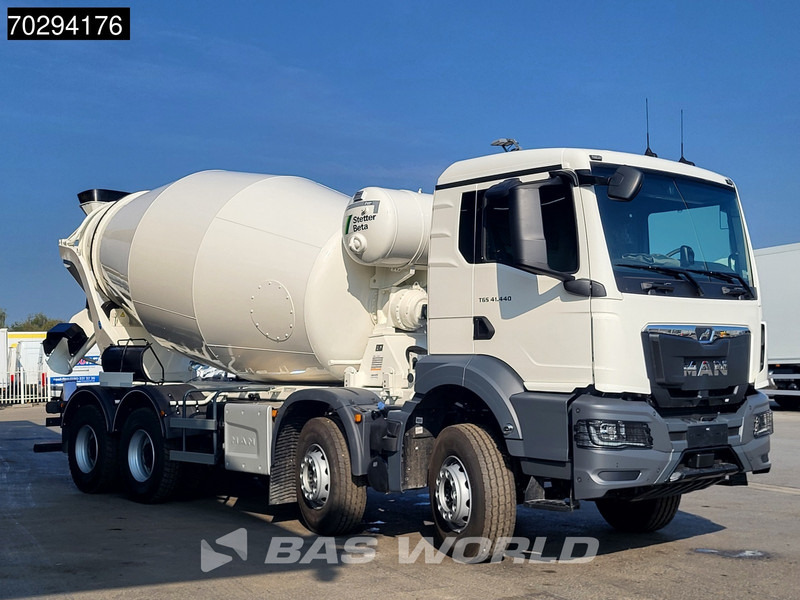 Camion malaxeur neuf MAN TGS 41.440 8X4 NEW! 12m3 Stetter Mixer Big-Axle Steelsuspension Automatic Euro 6: photos 12