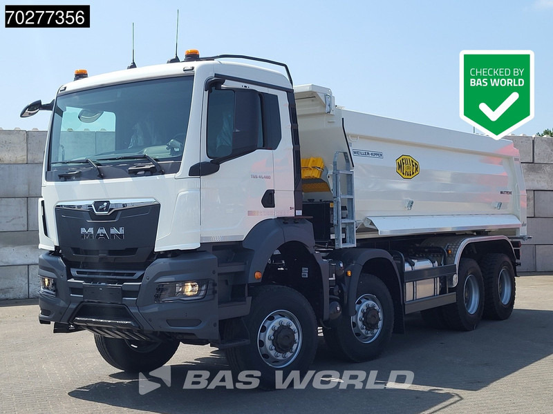 MAN TGS 41.480 8X6 NEW! 19m3 Meiller Tipper Big-Axle Steel suspension Automatic Euro 6 - Camion benne: photos 1 MAN TGS 41.480 8X6 NEW! 19m3 Meiller Tipper Big-Axle Steel suspension Automatic Euro 6 - Camion benne: photos 1
