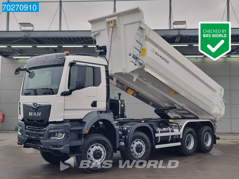 MAN TGS 41.480 8X8 8x8 20m3 tipper tarpaulin Manual Big-axle Euro 6 - Camion benne: photos 1 MAN TGS 41.480 8X8 8x8 20m3 tipper tarpaulin Manual Big-axle Euro 6 - Camion benne: photos 1