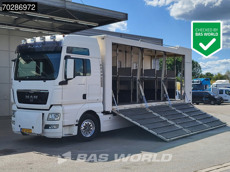 MAN TGX 26.480 TGX 6X2 NL-Truck BDF HorseTransport Lift+steering axle Standklima Automatic Xenon Alcoa´s Euro 5 - Camion porte-conteneur/ Caisse mobile: photos 1 MAN TGX 26.480 TGX 6X2 NL-Truck BDF HorseTransport Lift+steering axle Standklima Automatic Xenon Alcoa´s Euro 5 - Camion porte-conteneur/ Caisse mobile: photos 1