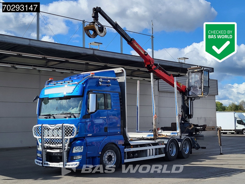 MAN TGX 33.580 TGX 6X4 Palfinger Epsilon Wood crane Holztransport Retarder Navi Xenon Euro 6 - Camion grumier, Camion grue: photos 1 MAN TGX 33.580 TGX 6X4 Palfinger Epsilon Wood crane Holztransport Retarder Navi Xenon Euro 6 - Camion grumier, Camion grue: photos 1