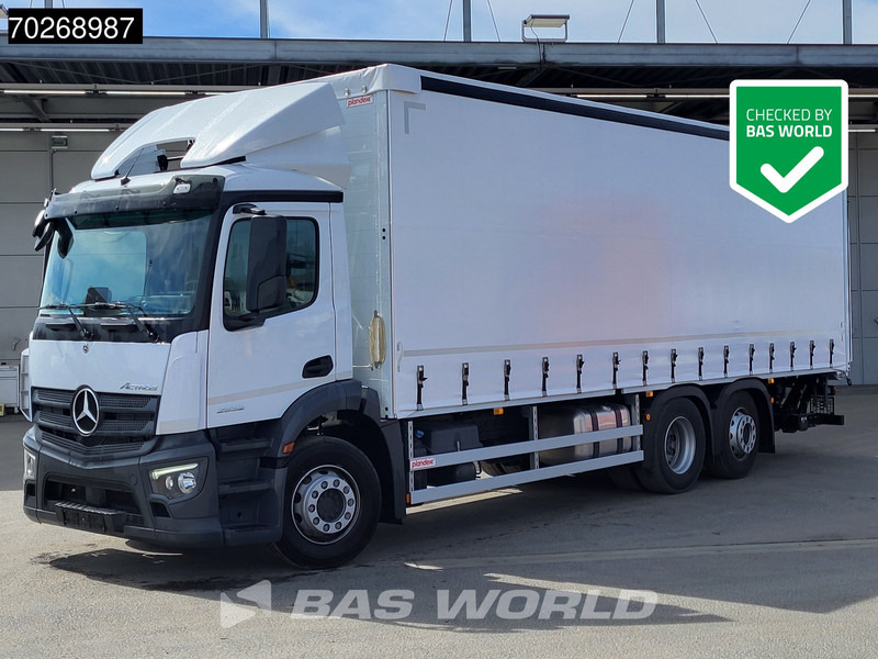 Mercedes-Benz Actros 2532 6X2 NEW 2000kg Ladebordwand Navi Lenkachse Euro 6 - Camion à rideaux coulissants: photos 1 Mercedes-Benz Actros 2532 6X2 NEW 2000kg Ladebordwand Navi Lenkachse Euro 6 - Camion à rideaux coulissants: photos 1