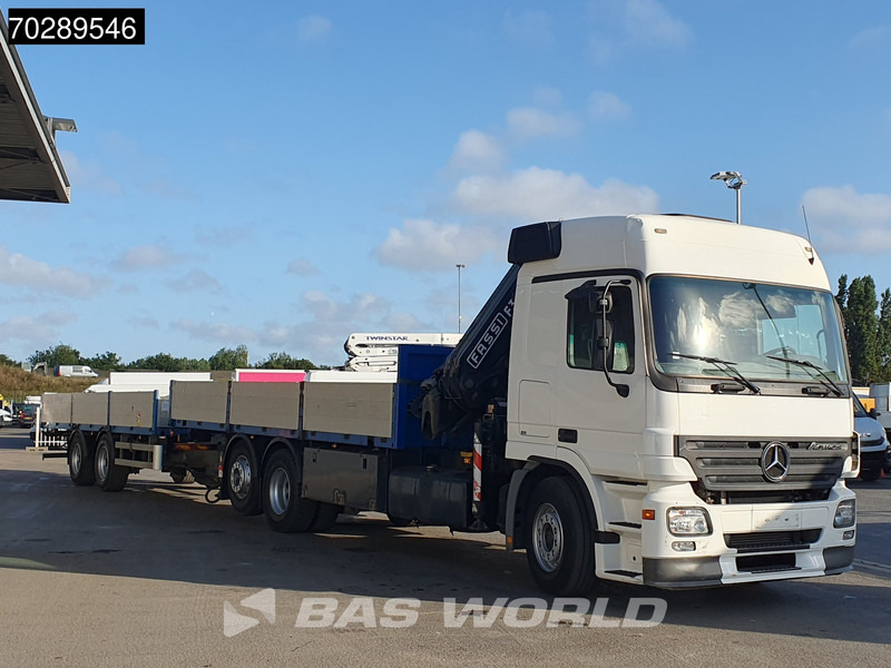 Mercedes-Benz Actros 2532 6X2 Truck + Trailer Fassi F330D3 Crane Kran 3-Pedals Euro 3 - Camion plateau, Camion grue: photos 3 Mercedes-Benz Actros 2532 6X2 Truck + Trailer Fassi F330D3 Crane Kran 3-Pedals Euro 3 - Camion plateau, Camion grue: photos 3