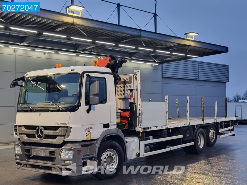 Mercedes-Benz Actros 2536 6X2 Palfinger PK14002-EH A Remote Lift+Lenkachse EEV - Camion plateau, Camion grue: photos 2 Mercedes-Benz Actros 2536 6X2 Palfinger PK14002-EH A Remote Lift+Lenkachse EEV - Camion plateau, Camion grue: photos 2