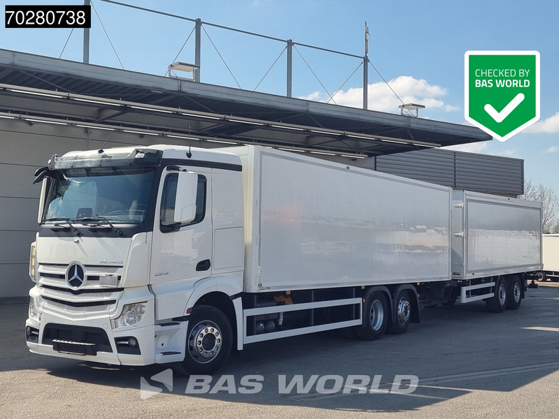 Mercedes-Benz Actros 2543 6X2 Combi Retarder ACC Navi Ladebordwand 360°camera Euro 6 - Camion fourgon: photos 1 Mercedes-Benz Actros 2543 6X2 Combi Retarder ACC Navi Ladebordwand 360°camera Euro 6 - Camion fourgon: photos 1