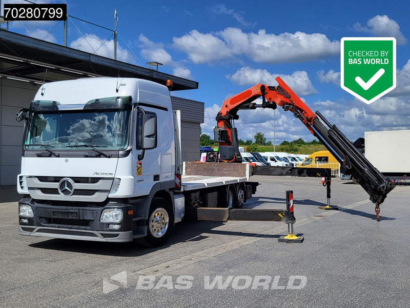 Mercedes-Benz Actros 2544 6X2 Palfinger PK53002SH Kran Crane Lift-Lenkachse Euro 5 - Camion plateau, Camion grue: photos 1 Mercedes-Benz Actros 2544 6X2 Palfinger PK53002SH Kran Crane Lift-Lenkachse Euro 5 - Camion plateau, Camion grue: photos 1