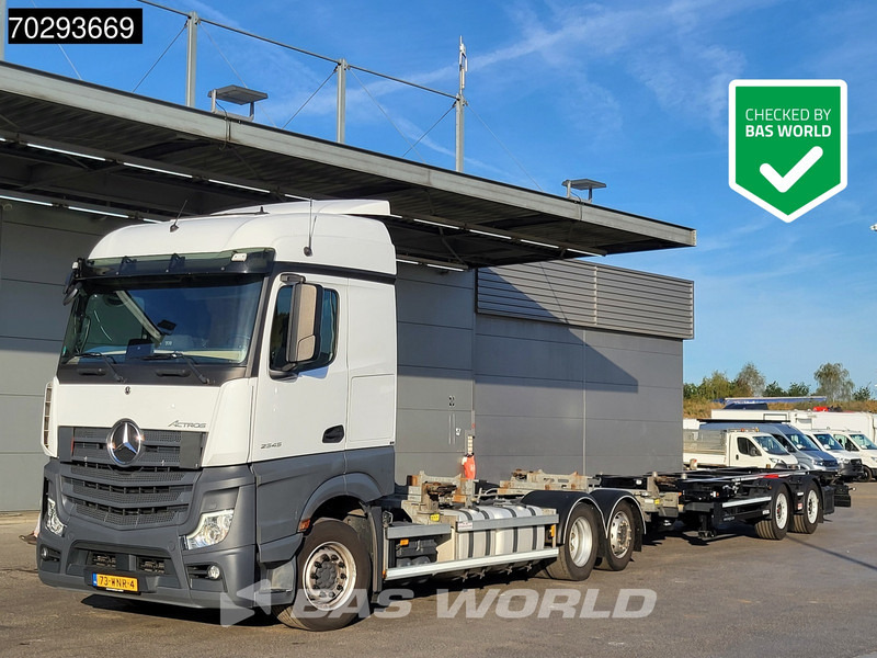 Mercedes-Benz Actros 2545 Actros 6X2 NL-Truck BDF Combi Retarder Lift Asche ACC Xenon Navi Euro 6 - Camion porte-conteneur/ Caisse mobile: photos 1 Mercedes-Benz Actros 2545 Actros 6X2 NL-Truck BDF Combi Retarder Lift Asche ACC Xenon Navi Euro 6 - Camion porte-conteneur/ Caisse mobile: photos 1