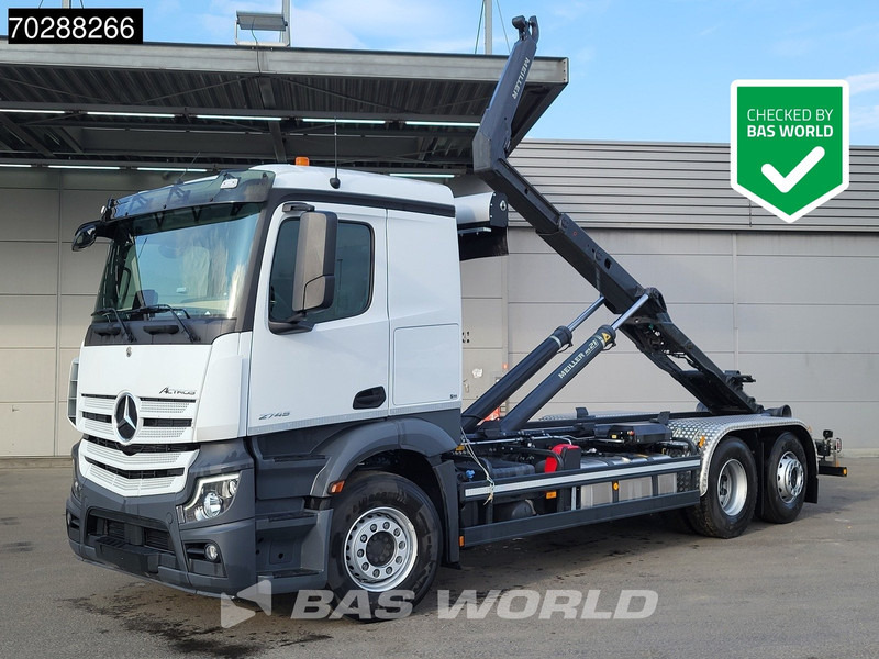 Mercedes-Benz Actros 2745 6X2 New! Meiller RS21.70 Abrollkipper Retarder Lift-Lenk Asche Navi Automatic - Camion ampliroll: photos 1 Mercedes-Benz Actros 2745 6X2 New! Meiller RS21.70 Abrollkipper Retarder Lift-Lenk Asche Navi Automatic - Camion ampliroll: photos 1