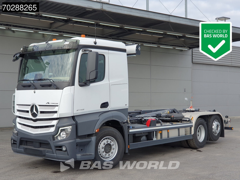 Mercedes-Benz Actros 2745 6X2 New! Meiller RS21 70 Hooklift Retarder Lift+Steering-Axle Navi Autoamtic Euro 6 - Camion ampliroll: photos 1 Mercedes-Benz Actros 2745 6X2 New! Meiller RS21 70 Hooklift Retarder Lift+Steering-Axle Navi Autoamtic Euro 6 - Camion ampliroll: photos 1