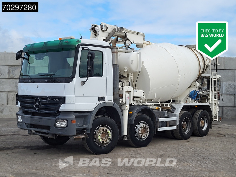 Mercedes-Benz Actros 3241 8X4 7m3 Putzmeister TMM 21-3 Retarder Big-Axle 3-Pedals Steelsuspension Euro 4 - Camion malaxeur: photos 1 Mercedes-Benz Actros 3241 8X4 7m3 Putzmeister TMM 21-3 Retarder Big-Axle 3-Pedals Steelsuspension Euro 4 - Camion malaxeur: photos 1