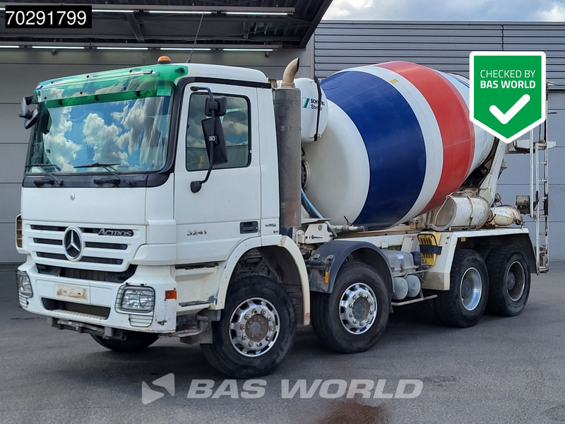 Mercedes-Benz Actros 3241 8X4 9m3 Schwing Stetter Retarder Big-Axle Steelsuspension 3-Pedals Euro 4 - Camion malaxeur: photos 1 Mercedes-Benz Actros 3241 8X4 9m3 Schwing Stetter Retarder Big-Axle Steelsuspension 3-Pedals Euro 4 - Camion malaxeur: photos 1
