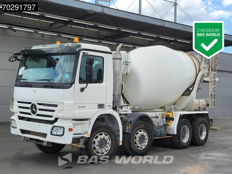 Mercedes-Benz Actros 3241 8X4 Retarder 9m3 Stetter Steelsuspension 3-Pedals Euro 4 - Camion malaxeur: photos 1 Mercedes-Benz Actros 3241 8X4 Retarder 9m3 Stetter Steelsuspension 3-Pedals Euro 4 - Camion malaxeur: photos 1