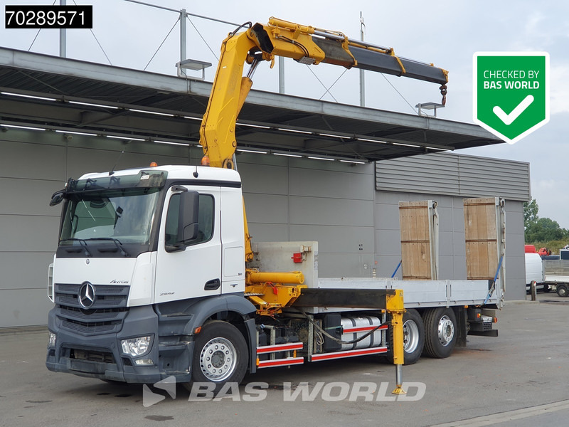 Mercedes-Benz Antos 2542 6X2 Fassi F330A023 Crane Kran Hydraulic ramps Retarder Lift+steering Euro 6 - Camion plateau, Camion grue: photos 1 Mercedes-Benz Antos 2542 6X2 Fassi F330A023 Crane Kran Hydraulic ramps Retarder Lift+steering Euro 6 - Camion plateau, Camion grue: photos 1