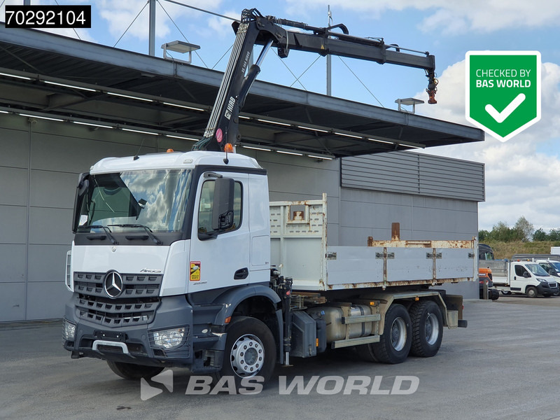 Mercedes-Benz Arocs 2636 Arocs 6X4 8m3 Forez Bennes Tipper HIAB 144 B-2 Hiduo Crane Steelsuspension Automatic Euro 6 - Camion benne, Camion grue: photos 1 Mercedes-Benz Arocs 2636 Arocs 6X4 8m3 Forez Bennes Tipper HIAB 144 B-2 Hiduo Crane Steelsuspension Automatic Euro 6 - Camion benne, Camion grue: photos 1