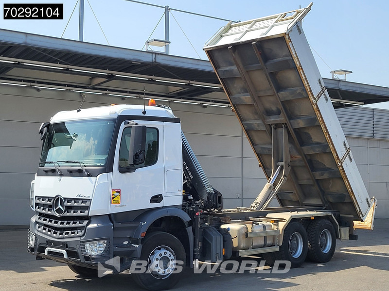 Mercedes-Benz Arocs 2636 Arocs 6X4 8m3 Forez Bennes Tipper HIAB 144 B-2 Hiduo Crane Steelsuspension Automatic Euro 6 - Camion benne, Camion grue: photos 5 Mercedes-Benz Arocs 2636 Arocs 6X4 8m3 Forez Bennes Tipper HIAB 144 B-2 Hiduo Crane Steelsuspension Automatic Euro 6 - Camion benne, Camion grue: photos 5