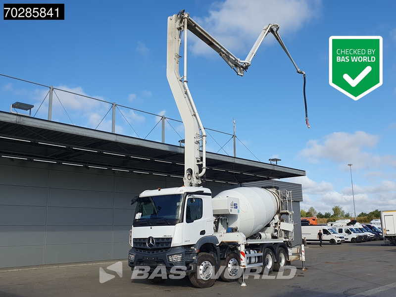 Mercedes-Benz Arocs 3243 8X4 28mtrs Sermac 4Z28 Twinstar Pump-mixer Big-Axle Steelsuspension Euro 6 - Camion pompe: photos 1 Mercedes-Benz Arocs 3243 8X4 28mtrs Sermac 4Z28 Twinstar Pump-mixer Big-Axle Steelsuspension Euro 6 - Camion pompe: photos 1
