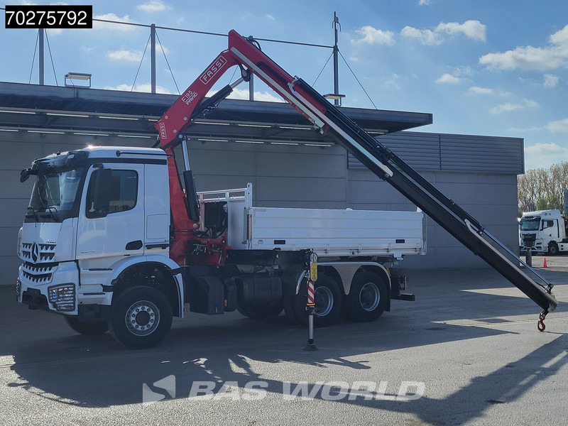 Mercedes-Benz Arocs 3348 6X4 Fasi F195A.2.24 Kran 3 sided tipper 9m3 Big-Axle Navi Euro 6 - Camion benne, Camion grue: photos 3 Mercedes-Benz Arocs 3348 6X4 Fasi F195A.2.24 Kran 3 sided tipper 9m3 Big-Axle Navi Euro 6 - Camion benne, Camion grue: photos 3