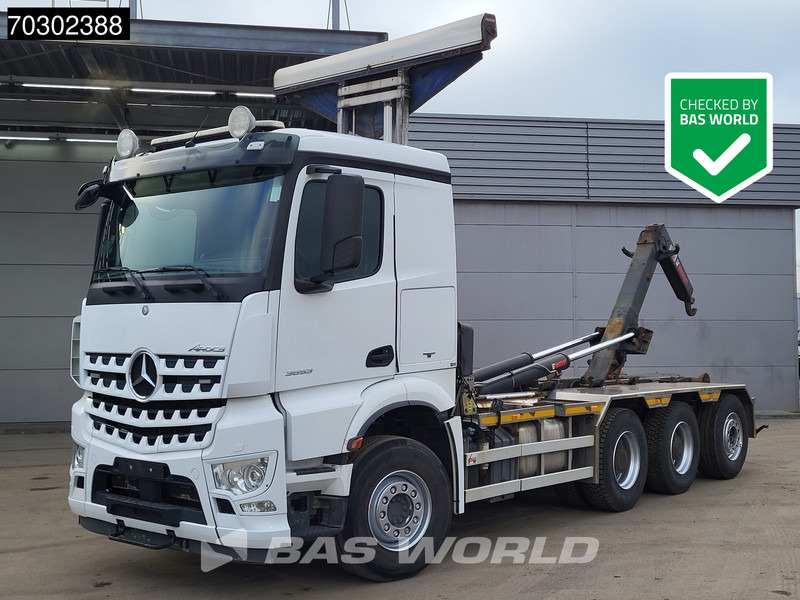 Mercedes-Benz Arocs 3653 8X4 HIAB 22t Multilift Big-Axle Lift+Steering Axle Euro 6 - Camion ampliroll: photos 1 Mercedes-Benz Arocs 3653 8X4 HIAB 22t Multilift Big-Axle Lift+Steering Axle Euro 6 - Camion ampliroll: photos 1