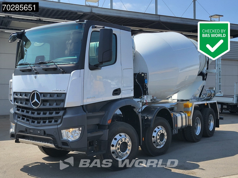 Mercedes-Benz Arocs 3743 8X4 NEW! 10m3 Mixer Big-Axle Steelsuspension Automatic Euro 6 - Camion malaxeur: photos 1 Mercedes-Benz Arocs 3743 8X4 NEW! 10m3 Mixer Big-Axle Steelsuspension Automatic Euro 6 - Camion malaxeur: photos 1