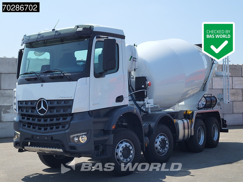 Mercedes-Benz Arocs 4145 8X4 NEW! 11m3 Schwing Stetter Mixer Manual Big-Axle Steel suspension Euro 3 - Camion malaxeur: photos 1 Mercedes-Benz Arocs 4145 8X4 NEW! 11m3 Schwing Stetter Mixer Manual Big-Axle Steel suspension Euro 3 - Camion malaxeur: photos 1