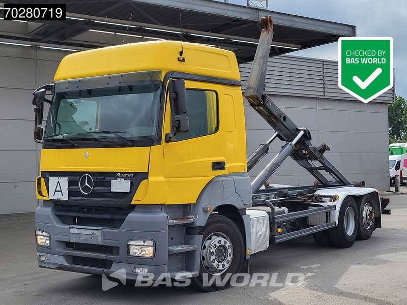 Mercedes-Benz Axor 2543 6X2 Meiller RK 20.70 hooklift Manual Retarder Liftachse Euro 5 - Camion ampliroll: photos 1 Mercedes-Benz Axor 2543 6X2 Meiller RK 20.70 hooklift Manual Retarder Liftachse Euro 5 - Camion ampliroll: photos 1