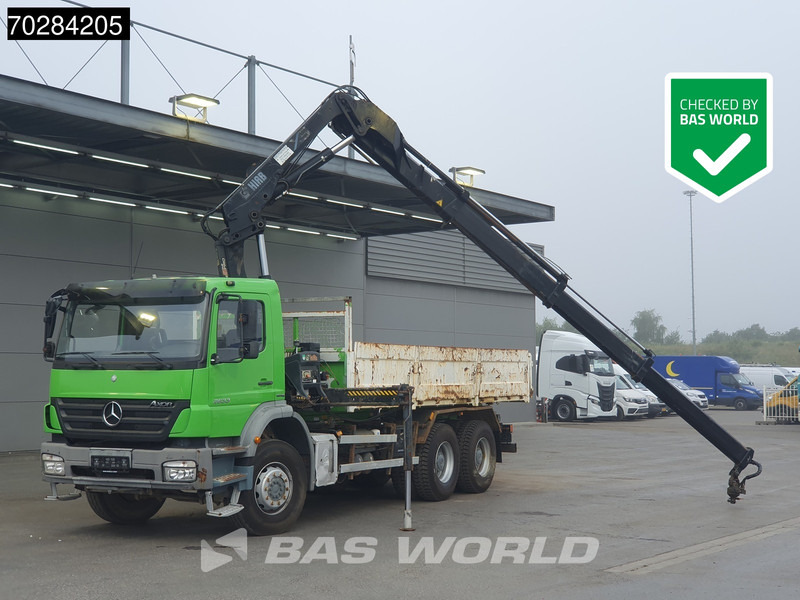 Mercedes-Benz Axor 2633 6X4 HIAB 144 ES-3 Kran Crane Manual Big-Axle Steelsuspension Euro 4 - Camion benne, Camion grue: photos 1 Mercedes-Benz Axor 2633 6X4 HIAB 144 ES-3 Kran Crane Manual Big-Axle Steelsuspension Euro 4 - Camion benne, Camion grue: photos 1