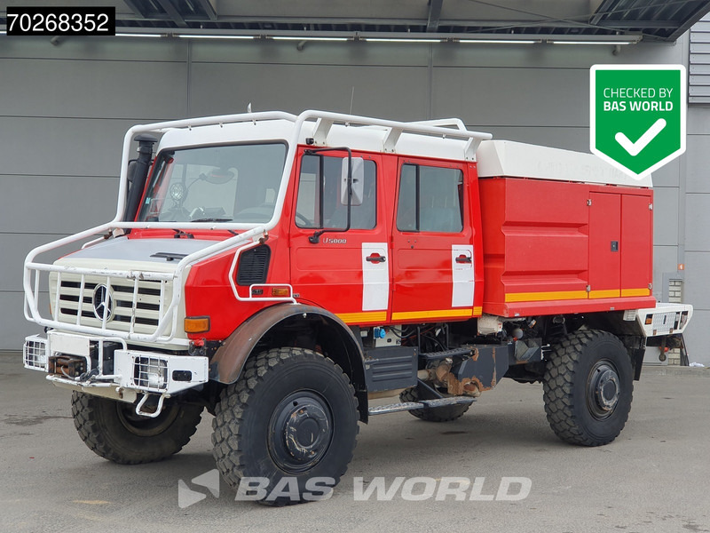 Mercedes-Benz U5000 4X4 Camiva FIRE TRUCK SUPERSTRUCTURE NOT WORKING Automatic - Camion de pompier: photos 1 Mercedes-Benz U5000 4X4 Camiva FIRE TRUCK SUPERSTRUCTURE NOT WORKING Automatic - Camion de pompier: photos 1